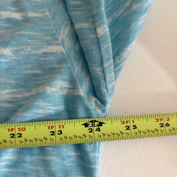 Monographic T-Shirt Women's 1X Blue Round Neck Striped Casual Tunic Top NWT - Picture 10 of 10